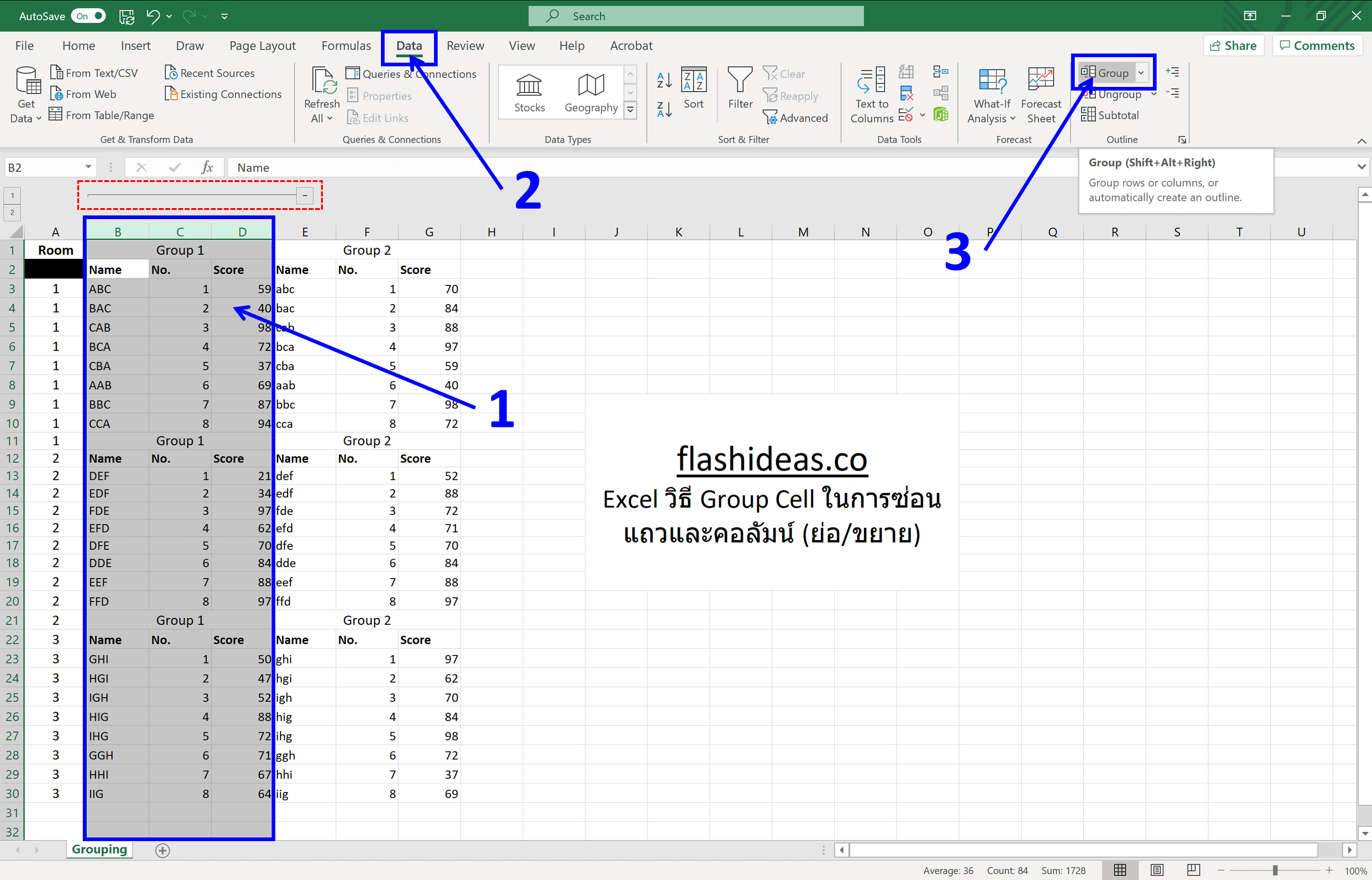 Excel tips - Grouping